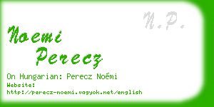 noemi perecz business card